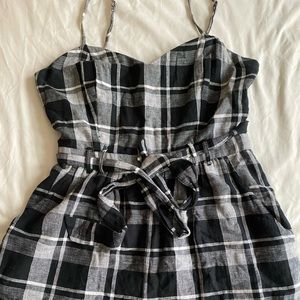 American Eagle plaid jumpsuit